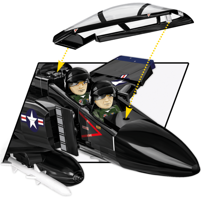 F-4S Phantom II - Black Bunny - Plastová stavebnice COBI