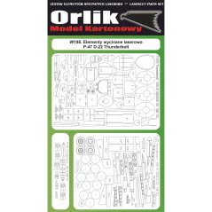 P-47 D-22 Thunderbolt - Pengie III - Laser accessories - skeleton, details