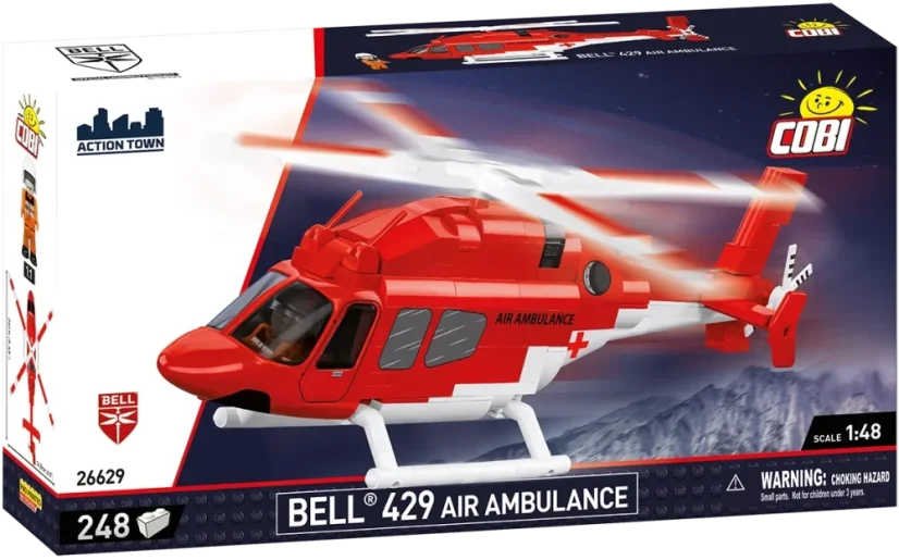 Bell 429 - Letecká záchranka - Plastová stavebnice COBI