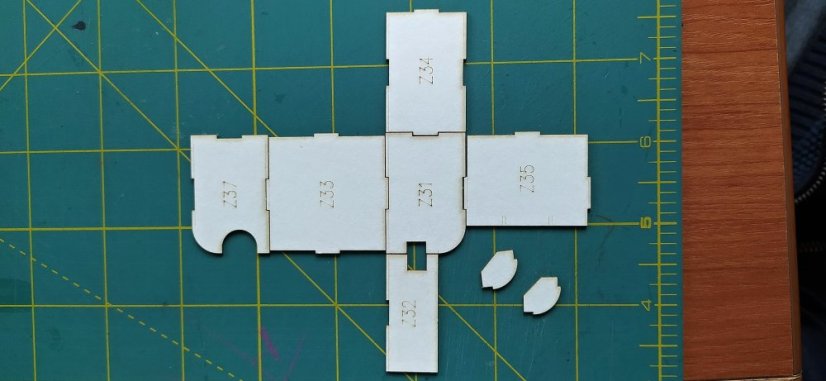 Parní lokomotiva řady 310.0 ČSD - Laserové doplňky - kostra, detaily