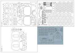 Helikoptéra Mi8 MT (HIP-H) - Afganistan - Laserové doplnky - kostra