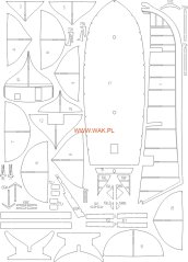 HMS Badger - Laserové doplnky - kostra