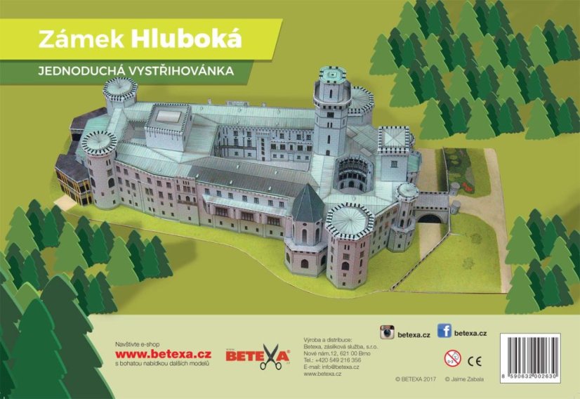 A simple cutout chateau Hluboka