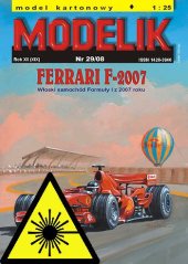 Formule Ferrari F.2007 - Laserové doplňky - kostra, díly kol