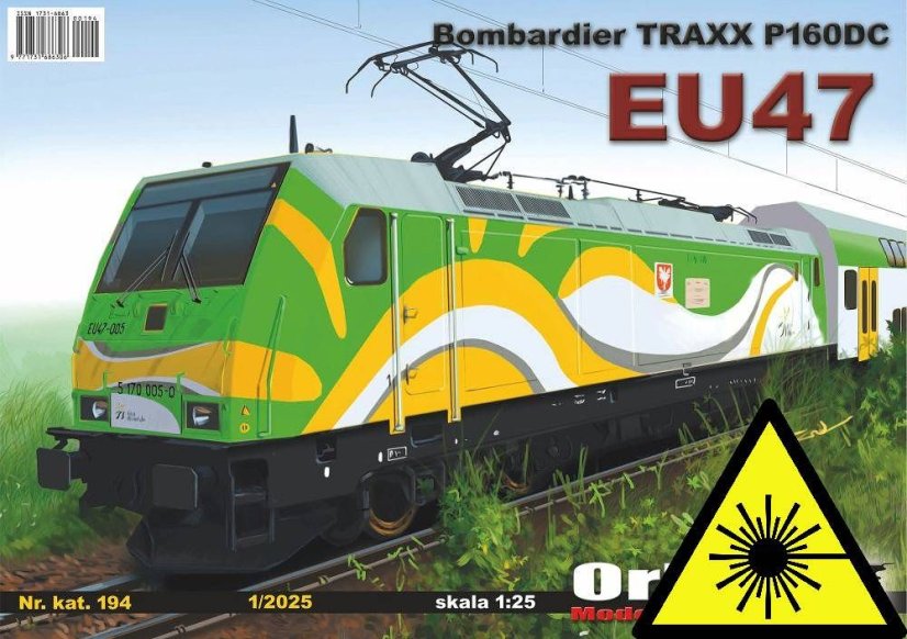 Bombardier TRAXX P160DC - EU47 - Laserové doplňky - kostra