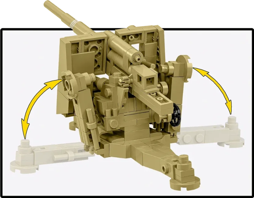 8,8 cm Flak 18 WWII - Plastová stavebnica COBI