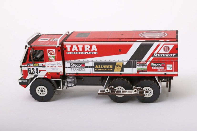 Tatra 815 6x6 Dakar 1986 - č.634 - Loprais, Stachura, Krpec - dřevěná stavebnice
