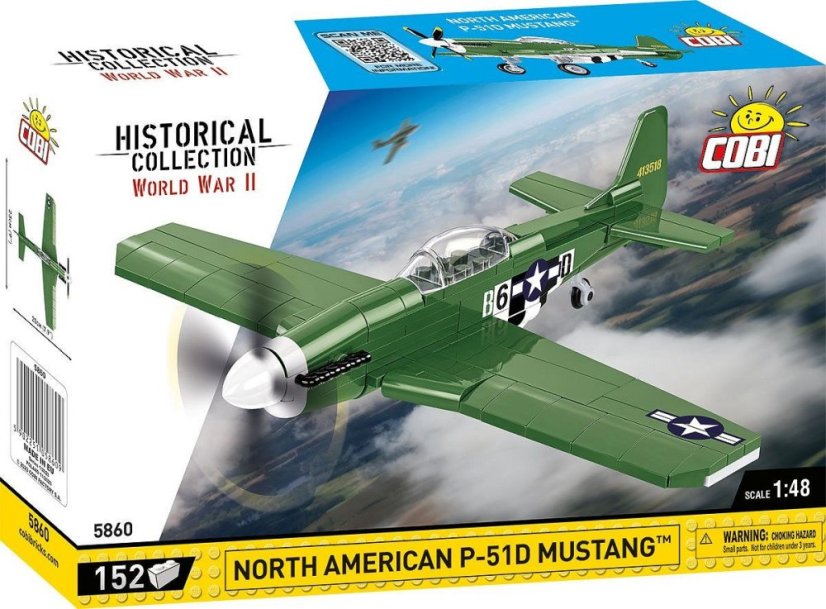 P-51D Mustang - Plastová stavebnice COBI