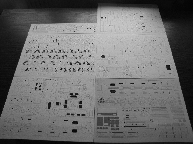 Parní lokomotíva T2D Śląsk - Laserové doplňky - kostra, detaily, díly kol