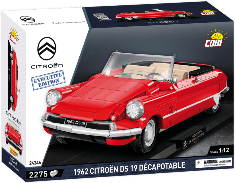 Citroën DS 19 Cabrio 1962, 1:12 - Plastová stavebnice COBI