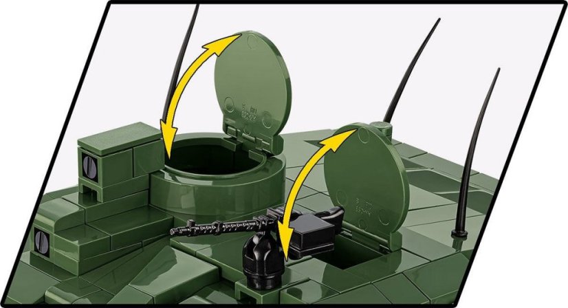 Britský tank Challenger 2 - Plastová stavebnice COBI