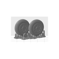 Ki-61-I TEI - plastic wheels