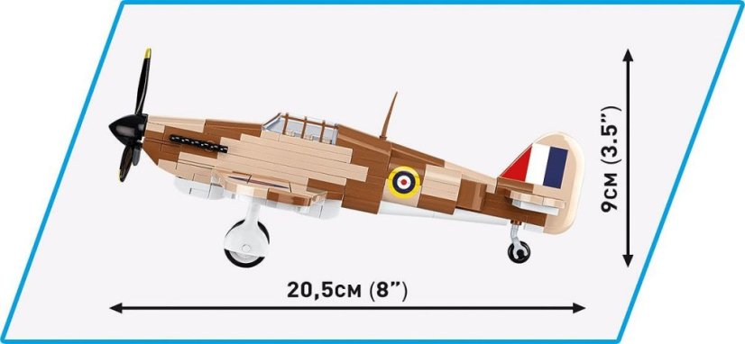 Hawker Hurricane MK.I WWII- Plastová stavebnice COBI