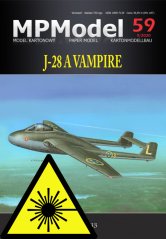 J-28A Vampire - Laserové doplnky - kostra, detaily