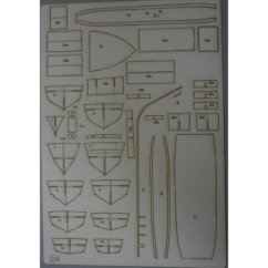 Rybářská loď MFS-80 - Laserové doplňky - kostra