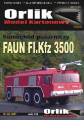 Fire truck Faun Fl.Kfz 3500 - Paper model