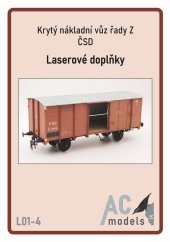 Krytý nákladní vůz řady Z ČSD - Laserové doplňky - detaily, díly kol