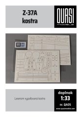 Airframe for Zlín Z-37A - Čmelák (QUASImodels)