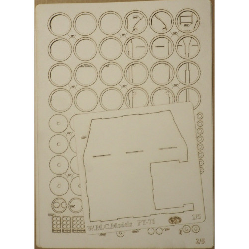 PT - 76 - Laserové doplňky - kostra, díly kol