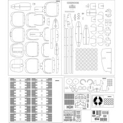 CH-47F Chinook - Laserové doplnky - kostra