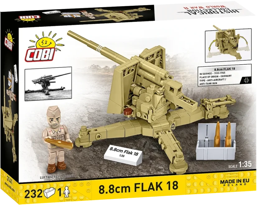 8,8 cm Flak 18 WWII - Plastová stavebnica COBI