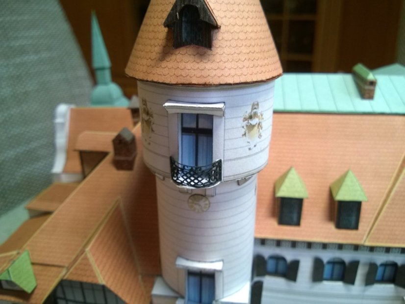 Zámek Lešná - Laserové doplňky - zábradlí