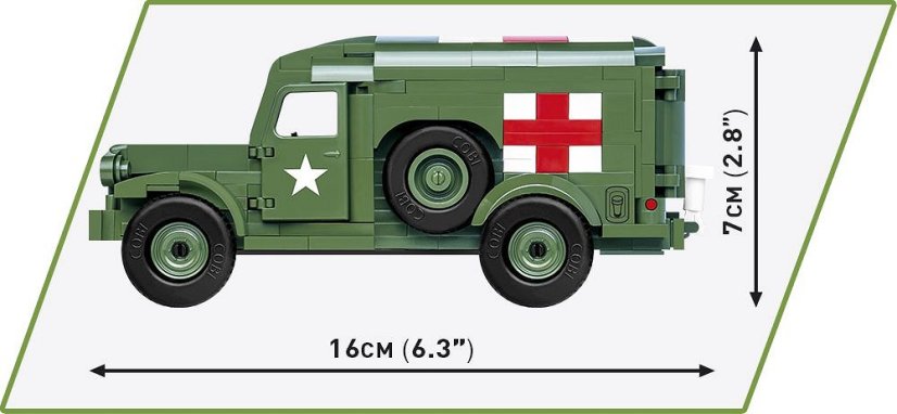 Dodge WC-54 Ambulance WWII - Plastová stavebnice COBI