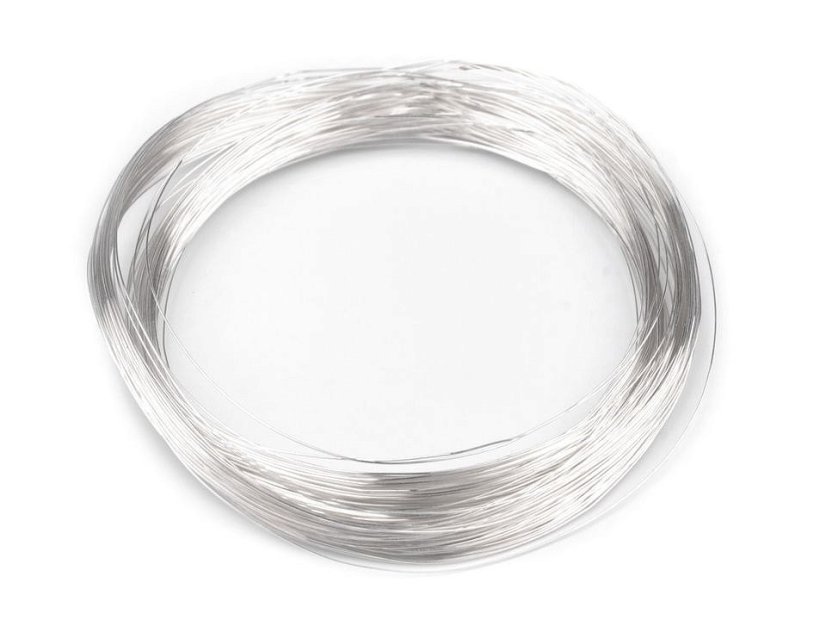 Drát Ø0,18 mm stříbrná