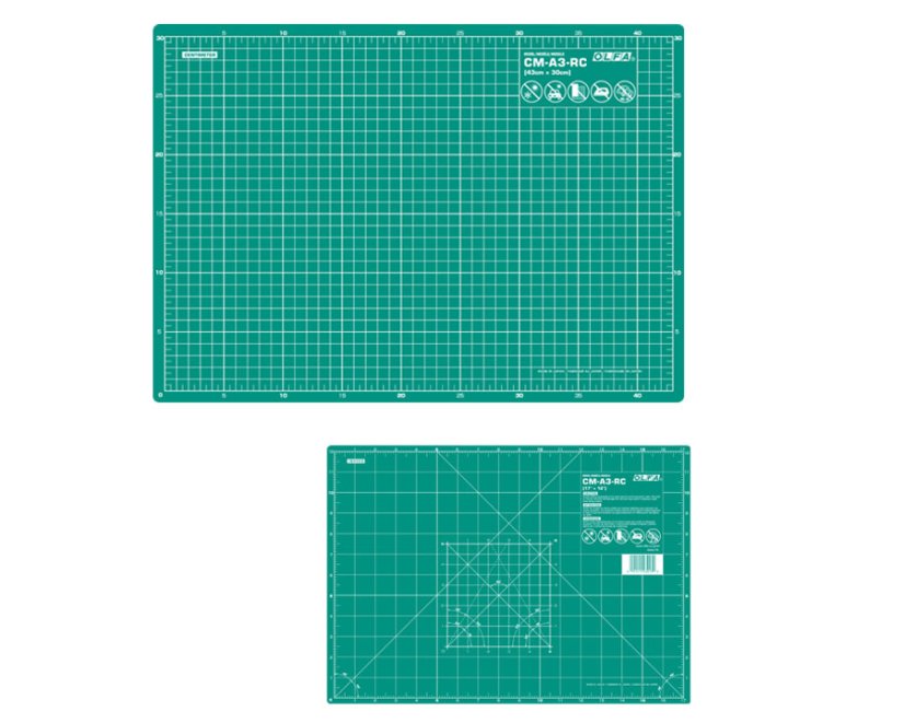 Řezací podložka OLFA - zelená, 45x32 cm, 2mm