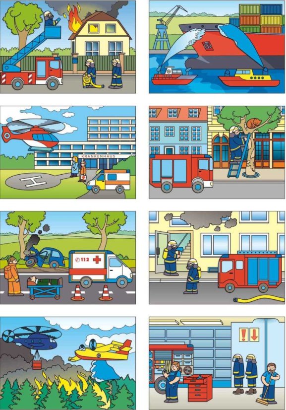 Začínáme vystřihovat - Hasiči