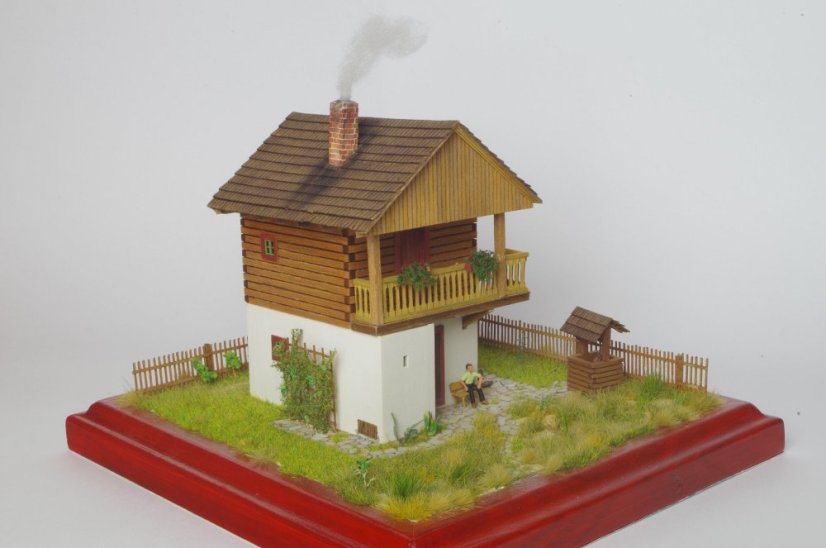 Dvoupatrový domek 1:72