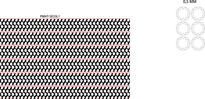 PMHT-SE33 - Laserové doplňky - dezény