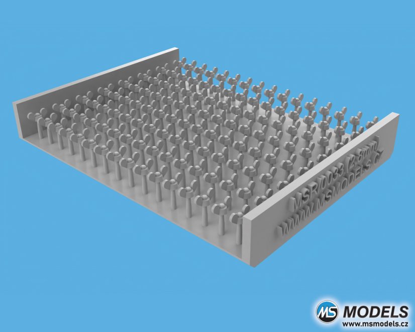 Křídlové matice 2,8mm - Resinové díly