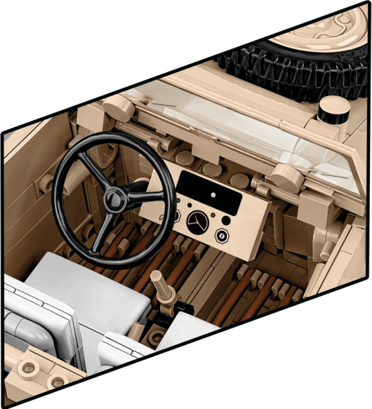 Kubelwagen TYP 82, WW II, 1:12  - Plastová stavebnice COBI