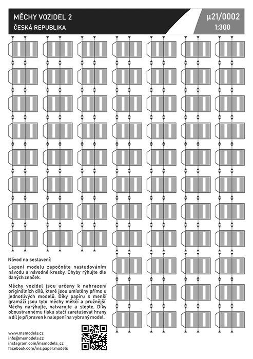 Měchy vozidel (šedé)