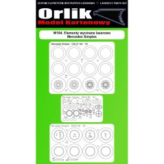 Mercedes Simplex 1904 - Laserové doplňky - díly kol, detaily