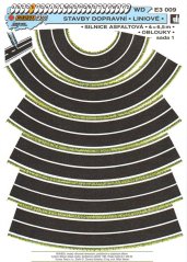 Asfaltová silnice 6,5mm - oblouky