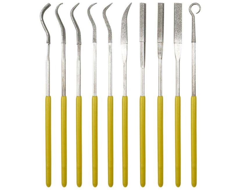 Sada speciálních diamantových jehlových pilníků 10ks