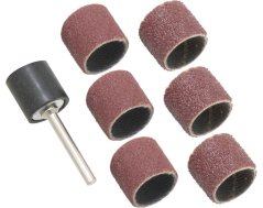 Strmeňový unášač brúsneho papiera Ø 13mm + 6 brúsnych valčekov