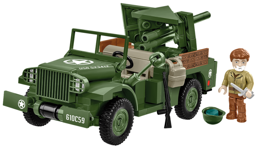 37mm GMC M6 FARGO All Terrain Vehicle WWII - COBI plastic kit
