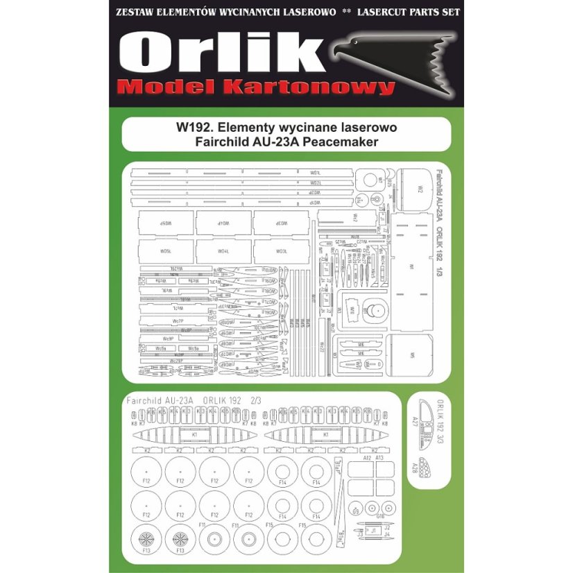 Fairchild AU-23 Peacemaker - Laserové doplňky - kostra, detaily
