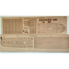 USS Mississippi - Laserové doplňky - dřevěná paluba