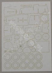 Sd.Kfz.124 WESPE - Laserové doplňky - kostra