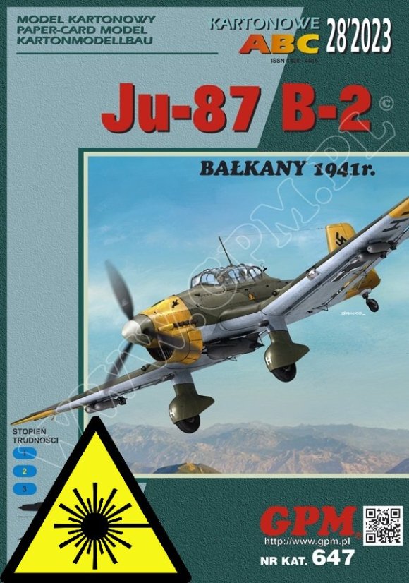 Junkers Ju-87 B-2 - Laserové doplňky - kostra