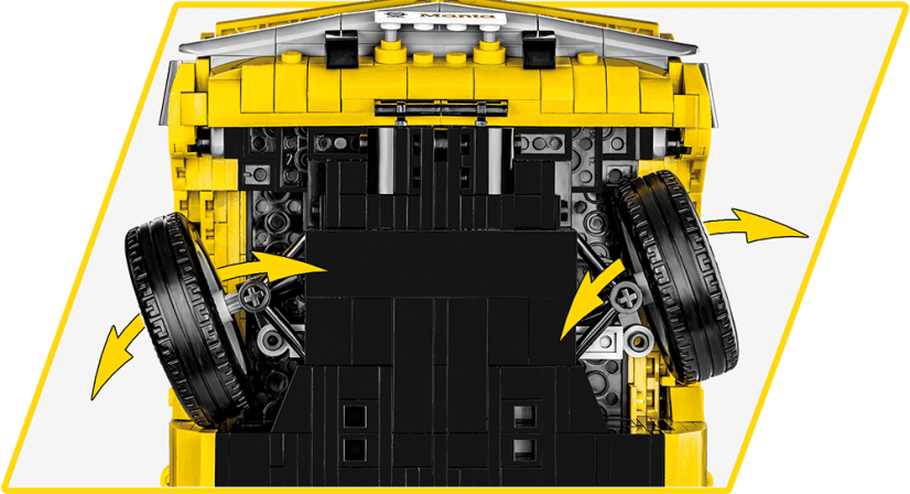 Opel Manta A 1970, 1:12 - Plastová stavebnice COBI