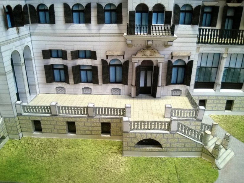 Zámek Lešná - Laserové doplňky - zábradlí