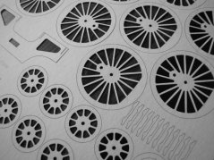 Parná lokomotíva Ol49 - Laserové doplnky - kostra, diely kolies, detaily