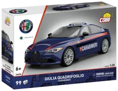 Alfa Romeo Giulia Quadrifoglio - Carabinieri - Plastová stavebnice COBI