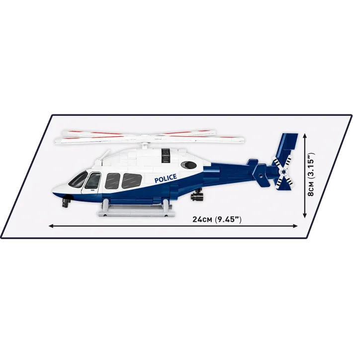 Bell 429 - Policie - Plastová stavebnice COBI