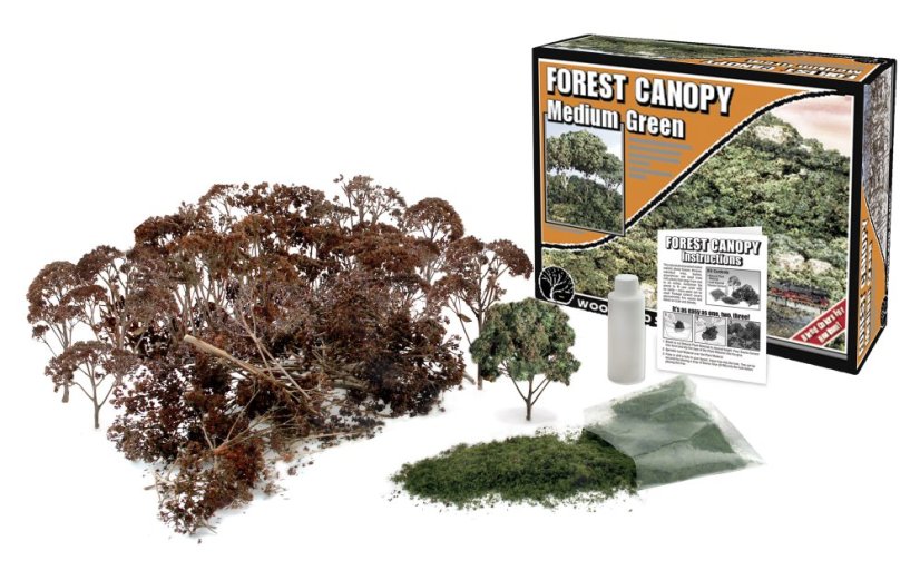 Sada pro tvorbu stromků Forest Canopy - Středně zelená